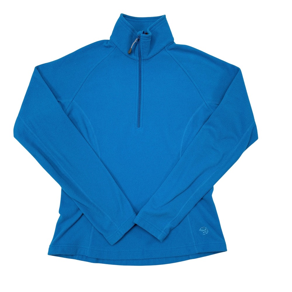 Mountain Hardwear Fleece Pullover Sweater Women's Small Blue 1/4 Zip Baselayerβ